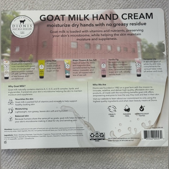 Goat Milk Hand Cream Set - Multi-Color - Picture 2 of 2
